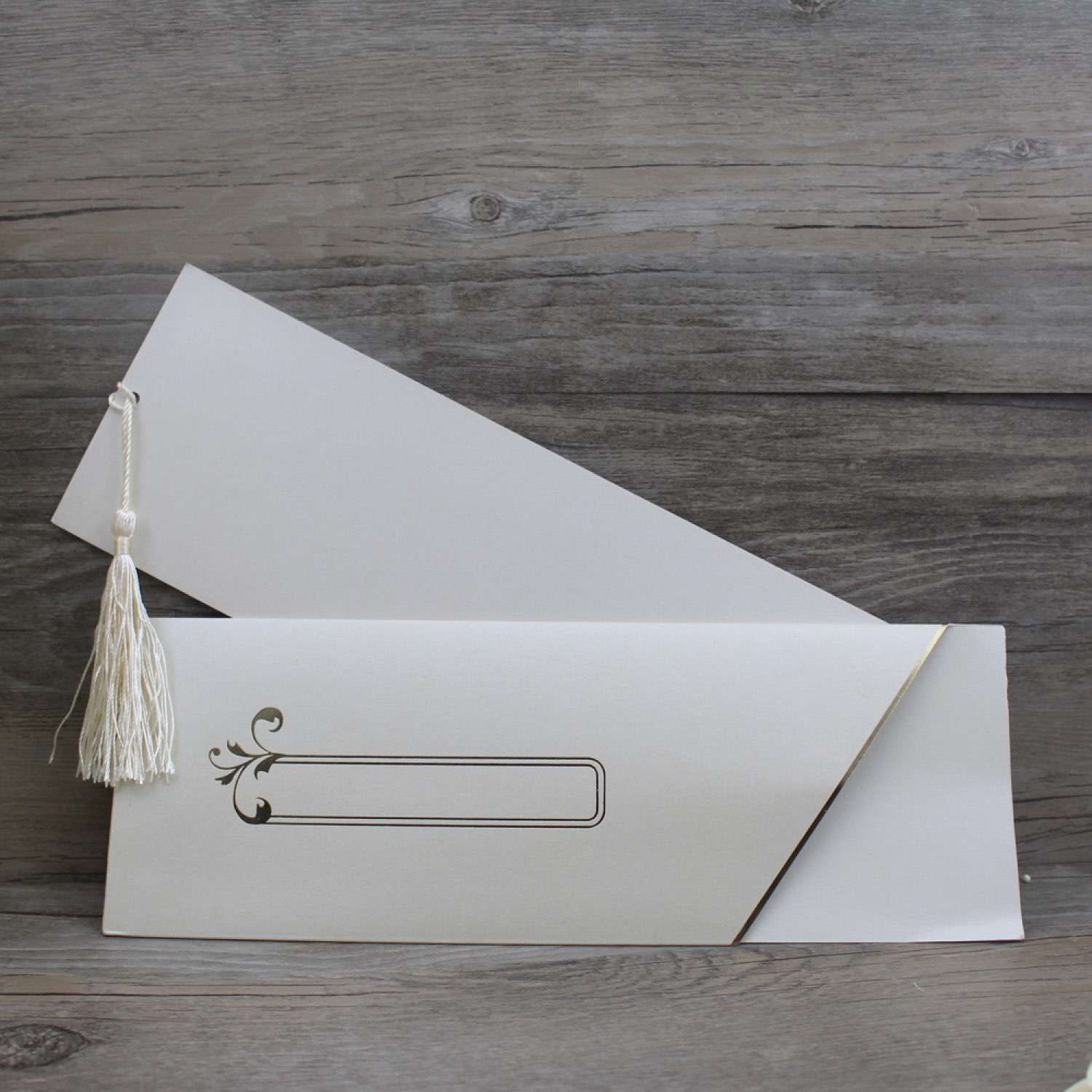 Rectangle Pocket Invitation Card Foiling Greeting Card Wedding Invitation Customized 